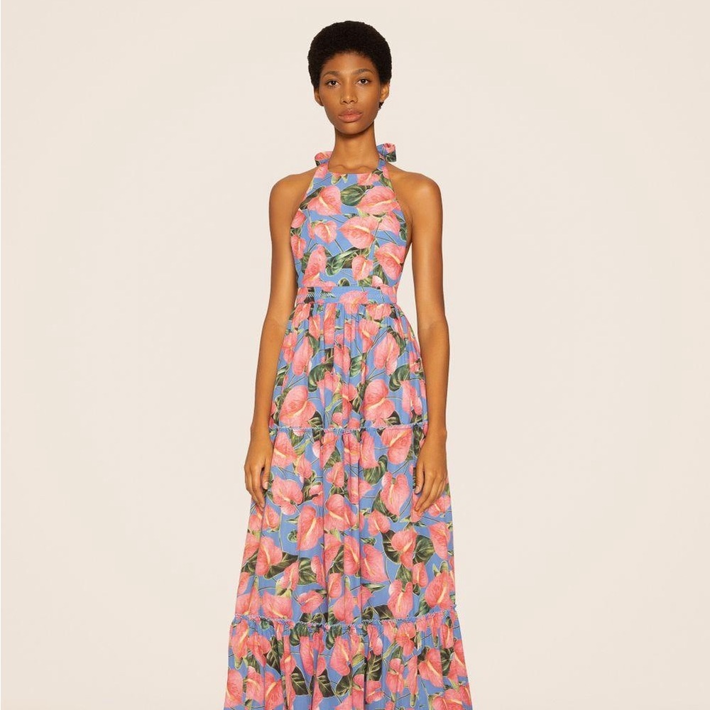 Agua Bendita Naranja pink dress size Medium NWT